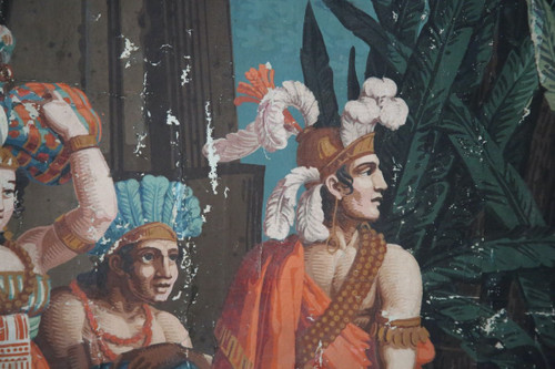 Carta da parati "The Incas", 1820 circa, di Joseph Dufour.