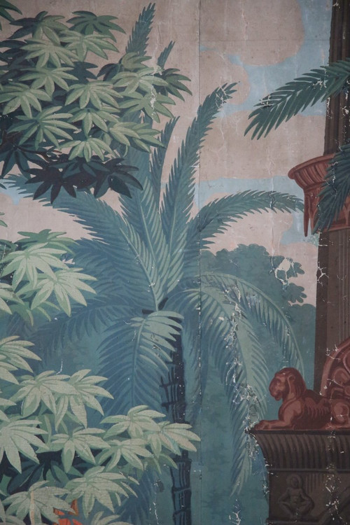 Carta da parati "The Incas", 1820 circa, di Joseph Dufour.