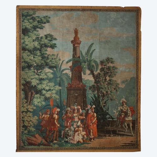 Carta da parati "The Incas", 1820 circa, di Joseph Dufour.
