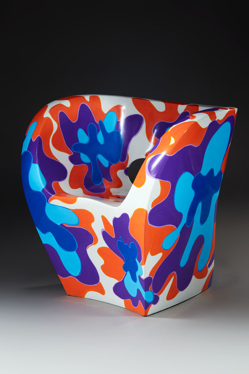 Pop - Fauteuil Little Albert par Ron Arad, peint à la main, Signé Amane 