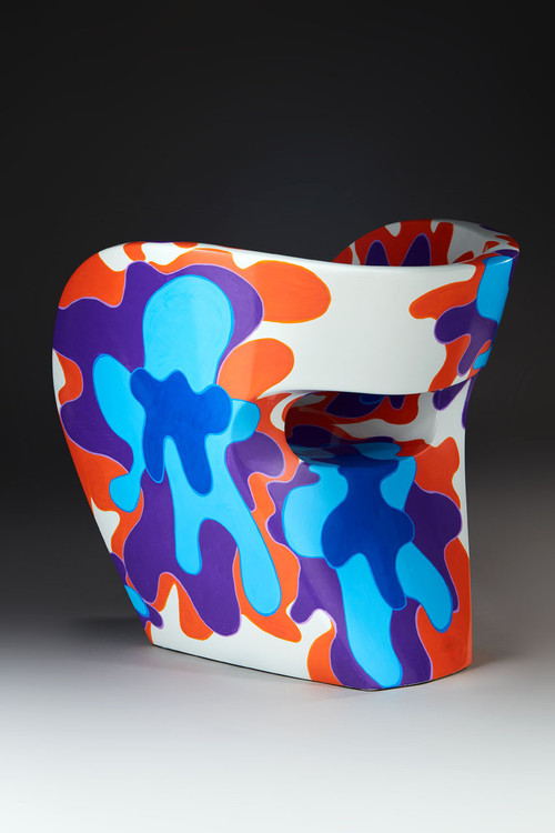 Pop - Fauteuil Little Albert par Ron Arad, peint à la main, Signé Amane 