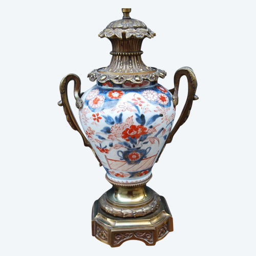 Imari Vase Bronze Frame Louis XVI Style