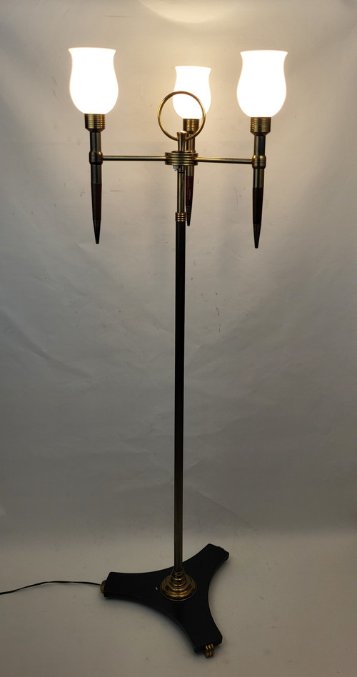 Lampadaire Monix à 3 feux des Années 50-60