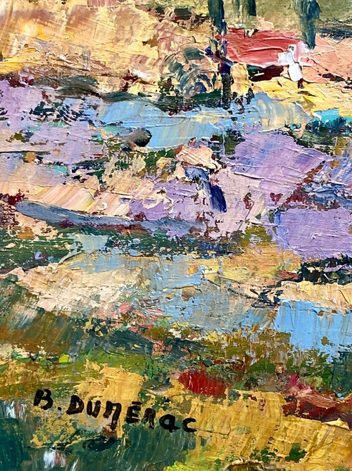 Brigitte Du Merac, Tableau Paysage De Provence.
