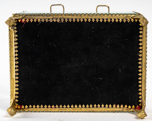 Two Glass And Brass Jewelry Boxes 20th Century