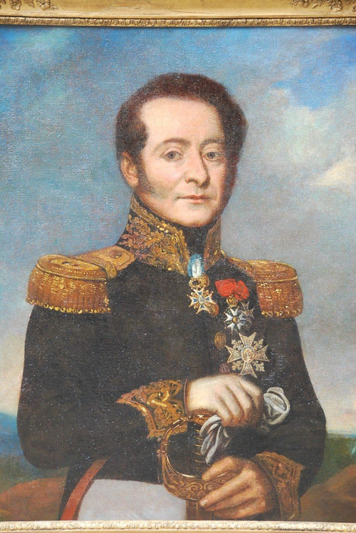 Portrait Of Admiral Mathieu Governor Of Martinique