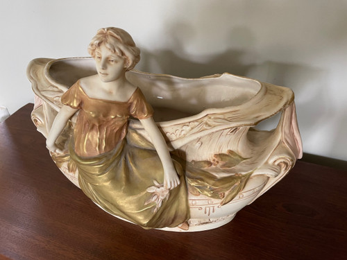 Royal Dux Art Nouveau Planter
