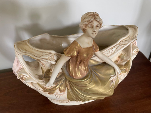Royal Dux Art Nouveau Planter