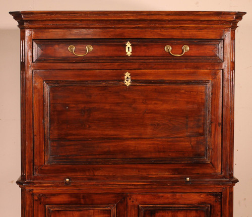 Importante Secretaire Luigi XVI in Ciliegio del XVIII Secolo