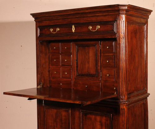 Importante Secretaire Luigi XVI in Ciliegio del XVIII Secolo