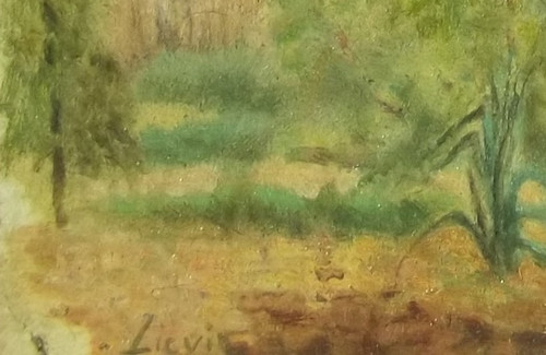 GALIEN LALOUE  ( 1854-1941 )signé LIEVIN pour.Paysage provençal.