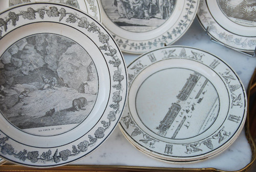 Set Of 14 Creil And Motereau Plates 19th century
