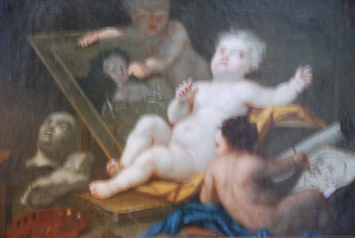 Allegorie Der Malerei Follower Von Noel Hallé , 18. Jahrhundert