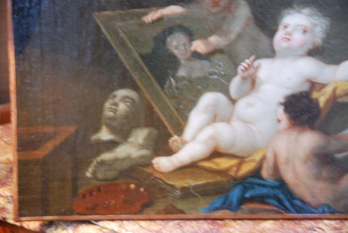 Allegorie Der Malerei Follower Von Noel Hallé , 18. Jahrhundert