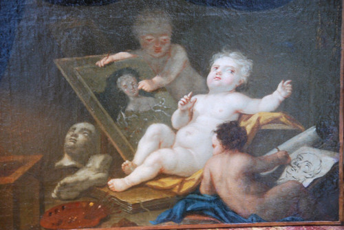 Allegorie Der Malerei Follower Von Noel Hallé , 18. Jahrhundert