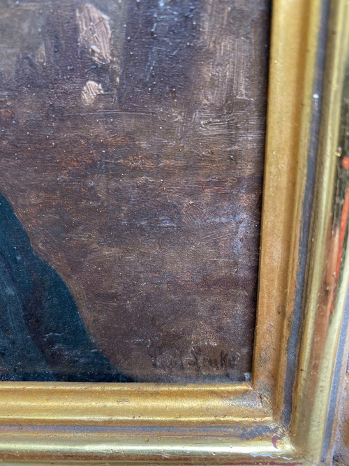 Léonard Saurfelt ( Circa 1840 - ? ) Le Vendeur De Journaux, Vers 1870