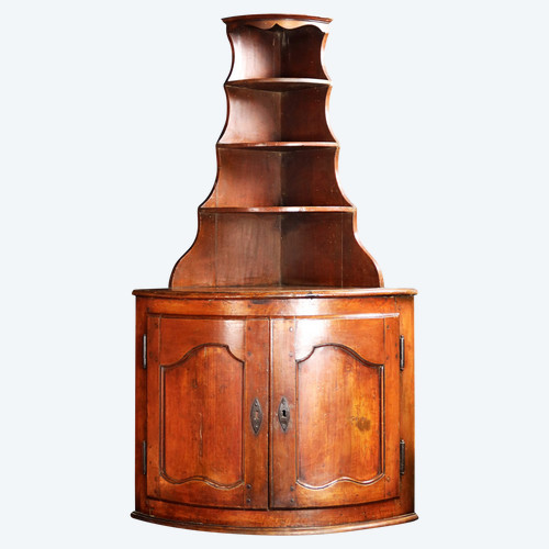 Corner In Walnut Louis XV Style