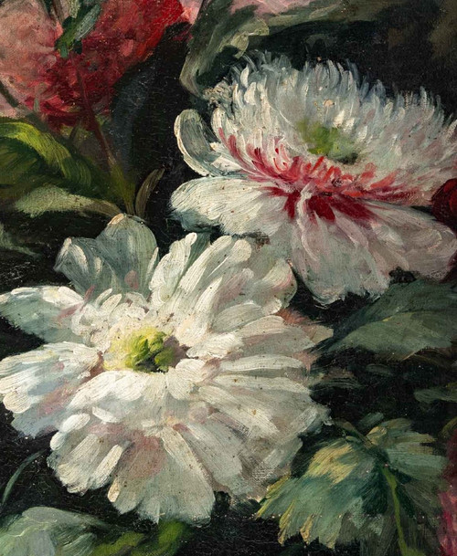 Opera francese Composizione floreale Fine XIX secolo