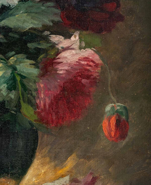 Opera francese Composizione floreale Fine XIX secolo