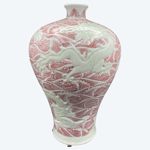 VASE CHINOIS AUX DRAGONS 