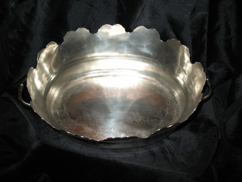 Rafraichissoir Verrière aus versilbertem Metall und 10 gravierte Kristallgläser im Stil Louis XVI.