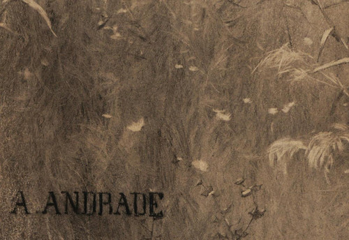 Alfredo d'ANDRADE, Paysage lacustre (grand format)