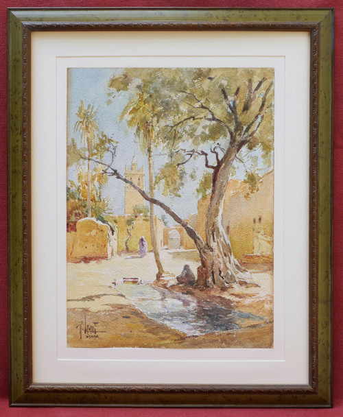 René LEVERD, Landschaft in Biskra in Algerien