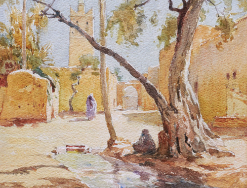 René LEVERD, Landschaft in Biskra in Algerien