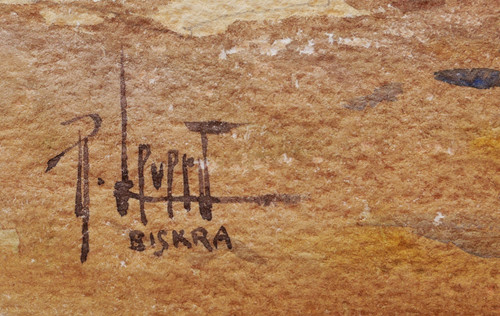 René LEVERD, Landschaft in Biskra in Algerien