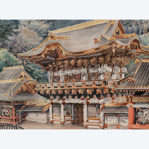 EUROPEAN school early 20th century, The Yomeimon of the Temple of Nikkō Tōshō-gū