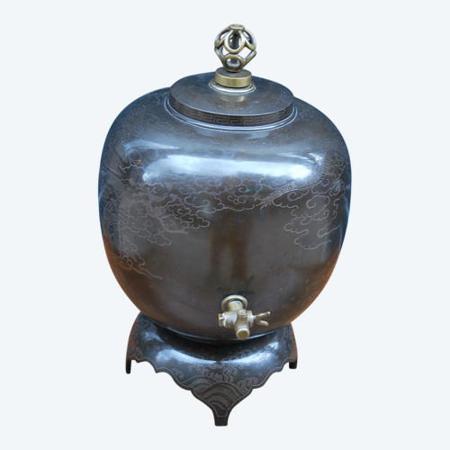 Fontana d'acqua in bronzo XIX secolo, Giappone