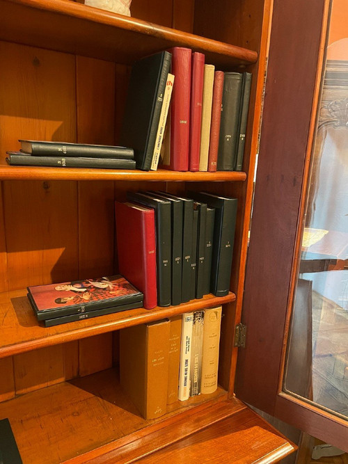 Bibliothèque Anglaise Du 19° Siècle En Acajou
