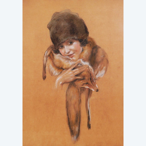 Léo Fontan, Jeune Fille Au Renard