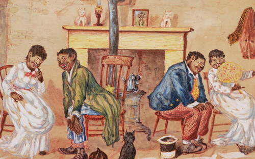 G. J. WIBER, Noirs américains dans un intérieur