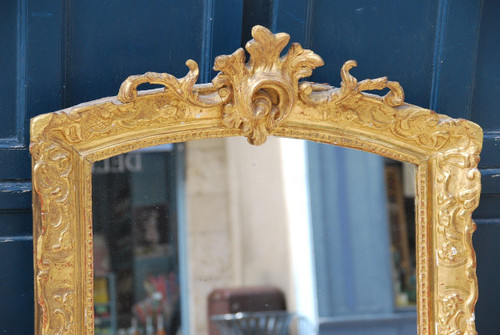 Spiegel Aus Vergoldetem Holz Regency Epoche XVIII Jahrhundert
