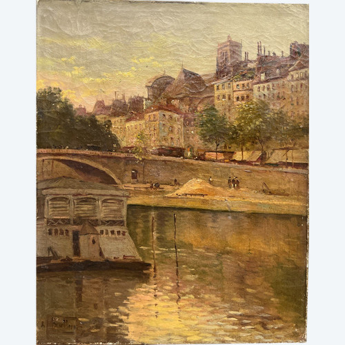 Léon Ballin (XIX-XX) - Paris, Le Pont Neuf, Circa 1900