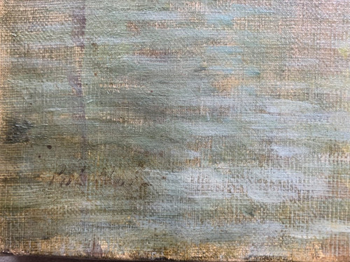 French School Oil On Canvas Landscape