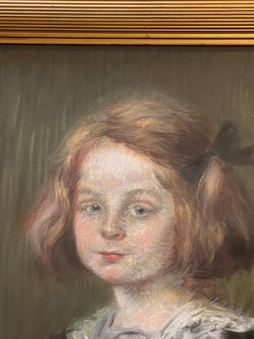 Jeanne Forain (1865-1954) - Porträt eines kleinen Mädchens, 1900