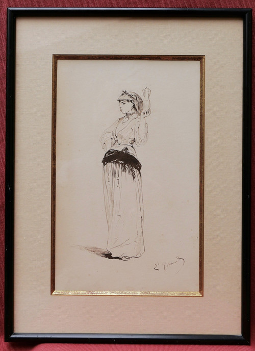 Pierre François Eugène GIRAUD, Projets de costumes pour le théâtre