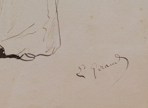 Pierre François Eugène GIRAUD, Projets de costumes pour le théâtre
