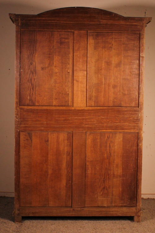 Louis XIV Natural Oak Display Case - 19th Century