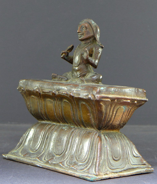 North India, 19th Century, Large Bronze Scholar's Weight.