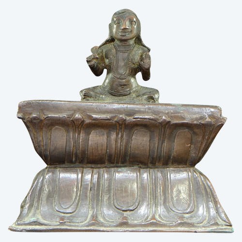 North India, 19th Century, Large Bronze Scholar's Weight.