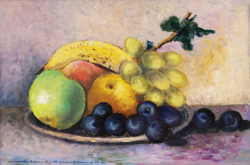 Jean Adrien MERCIER, Stillleben mit Obstteller