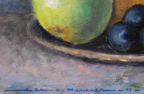 Jean Adrien MERCIER, Stillleben mit Obstteller