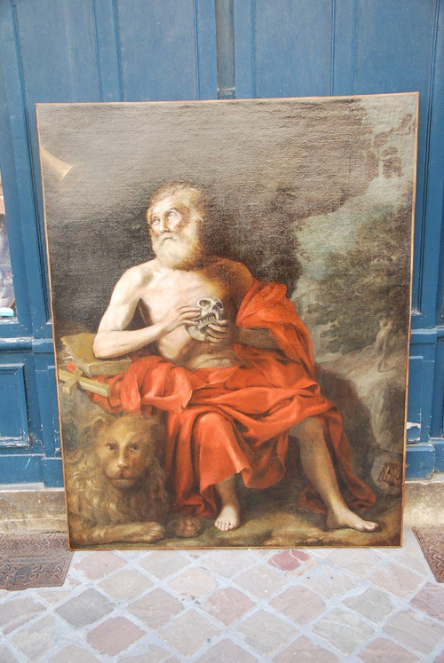 Ecole Venitienne Du XVI , Saint Jérome  Pénitent