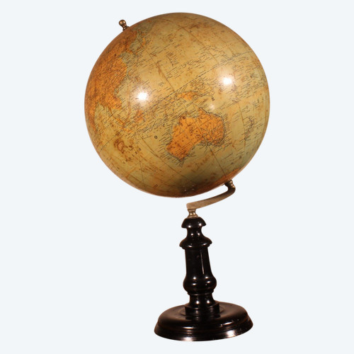 Globe Terrestre Ch. Périgot Par Ch.delagrave éditeur Paris 19° Siècle