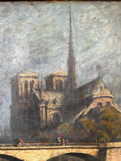 Charlotte Wahlström (1849-1924) Notre Dame De Paris, 1900 circa
