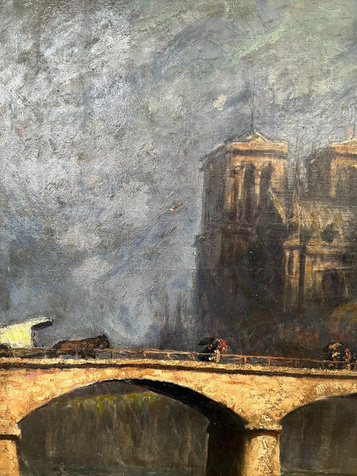Charlotte Wahlström (1849-1924) Notre Dame De Paris, 1900 circa