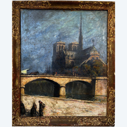 Charlotte Wahlström (1849-1924) Notre Dame De Paris, 1900 circa